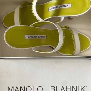 Manolo Blahnik Ruffle Heel 39.5